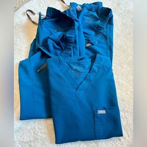 Mens XS Figs Set: Alps Blue.